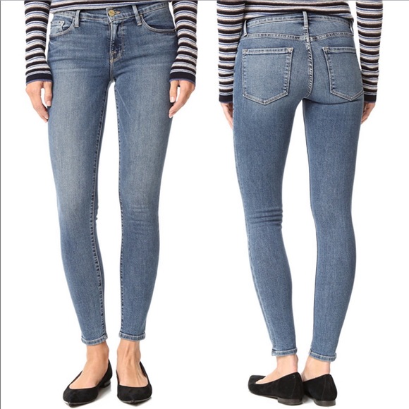 Frame Denim Denim - Frame Denim Le Skinny De Jeanne Clinton Wash Jeans